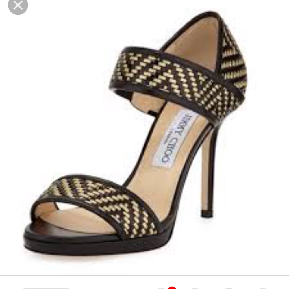 Jimmy Choo Black and Gold Heels - Great Condition!